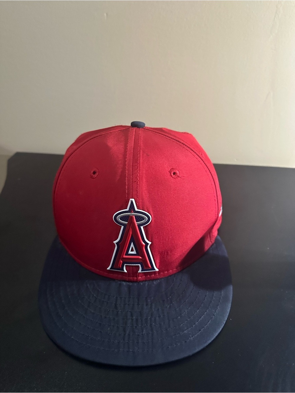 Kids Red and Navy Baseball Cap with Team Logo